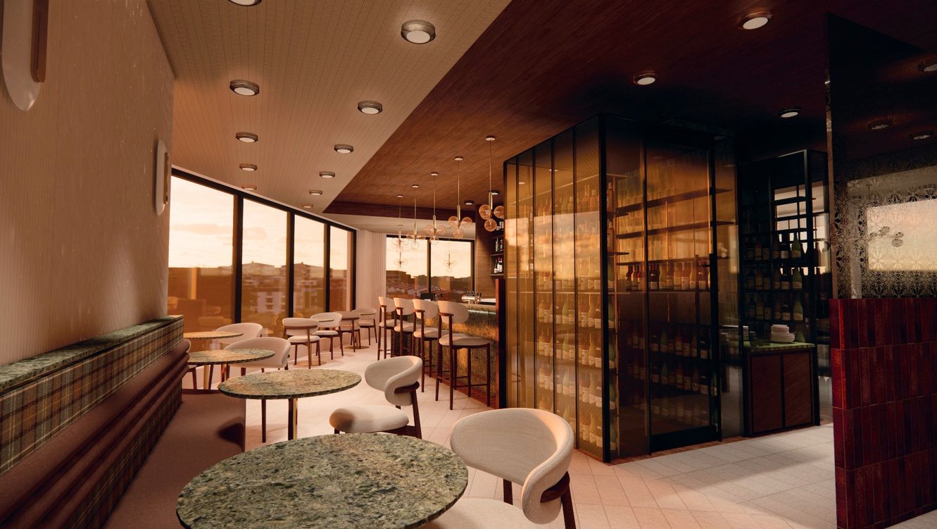 Restaurant Essence, Section banquette